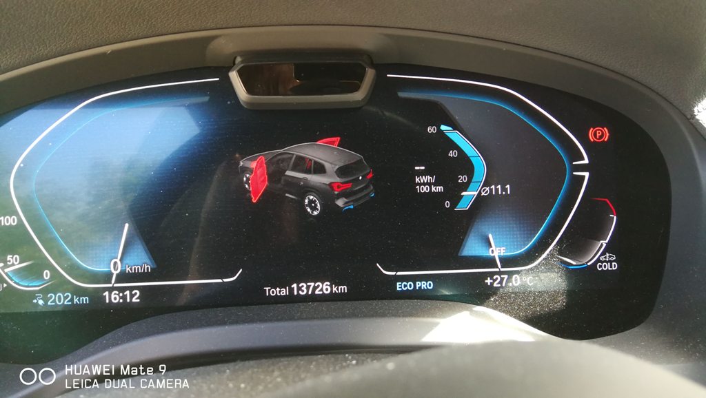 Ausflug mit Elektroauto an den Rhein mit Verbrauchswerten von 11,1 kWh/100 km zum Sparen.