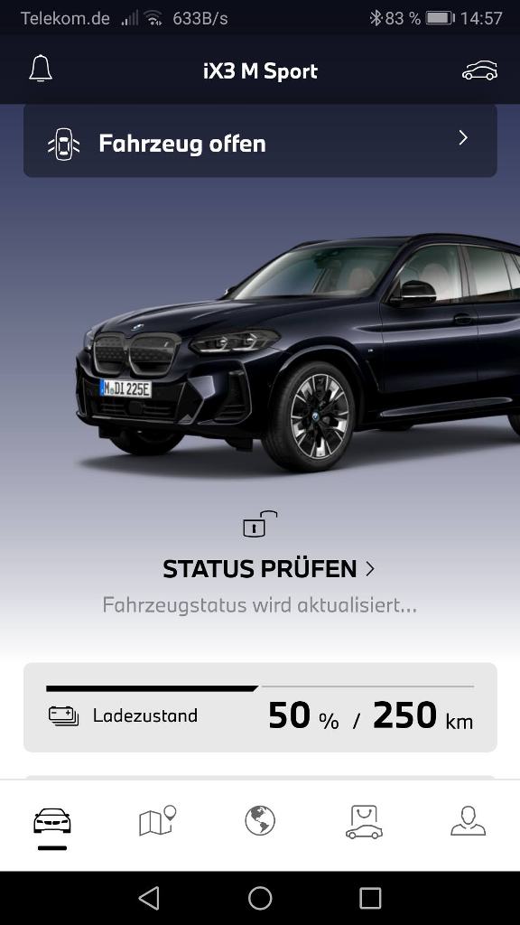 BMW iX3 50% geladen mit 250 km Reichweite, Reichweite elektrischer SUV von BMW, SUV kommt mit halber Ladung 250 km weit