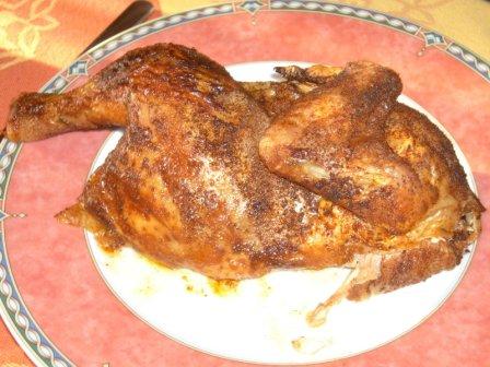 Halbes gegrilltes Hähnchen