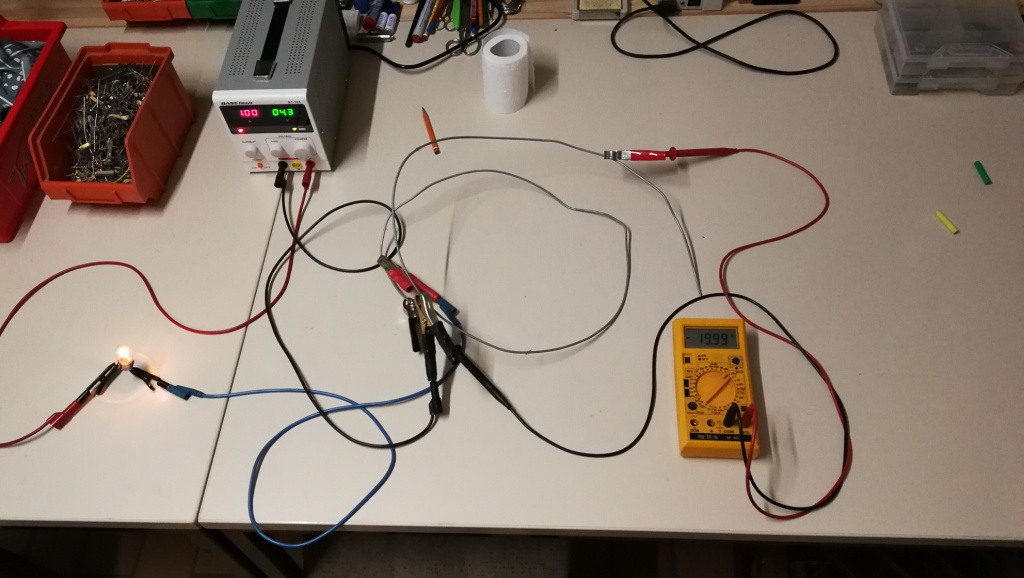 Hochvolt-System-Messung mit Messaufbau zur Übergangswiderstandsmessung ohne Kelvinklemme